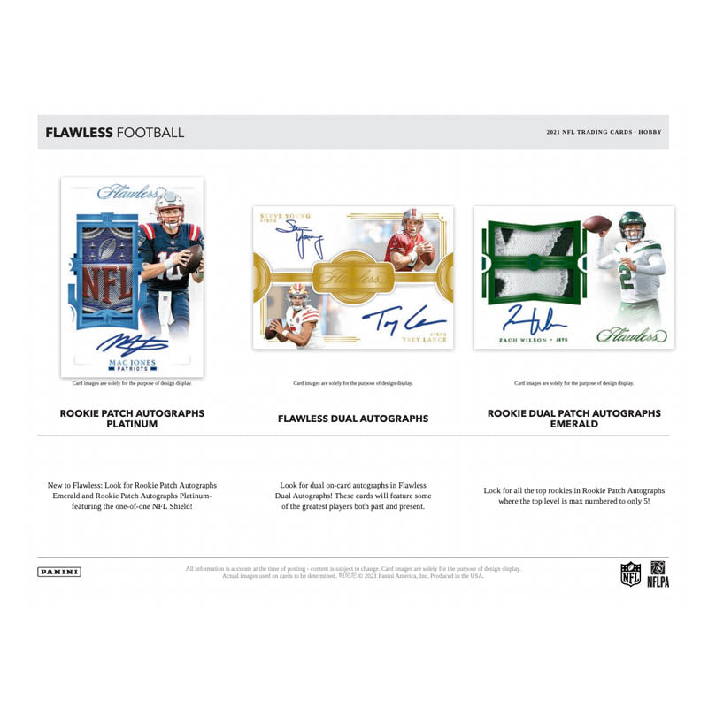 2021 Panini Flawless Football Hobby 2 Box Case