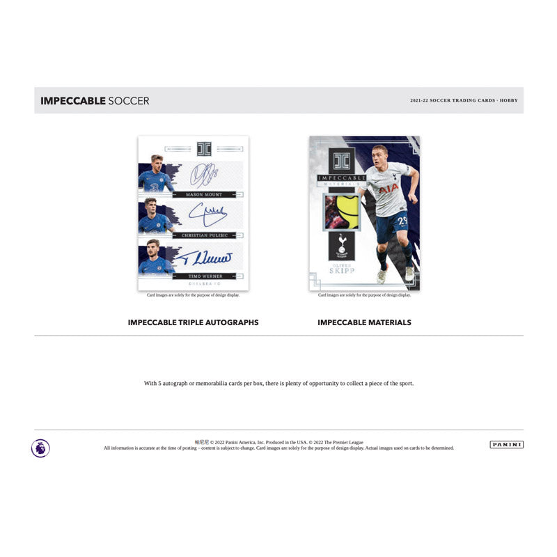 2021/22 Panini Impeccable Soccer Hobby Box