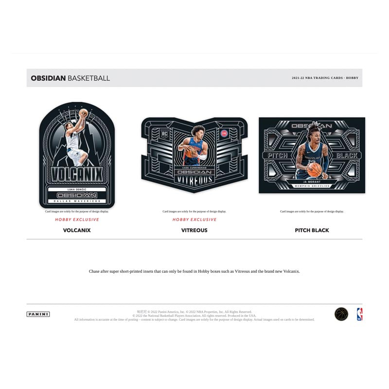 2021/22 Panini Obsidian Basketball Hobby 12 Box Case