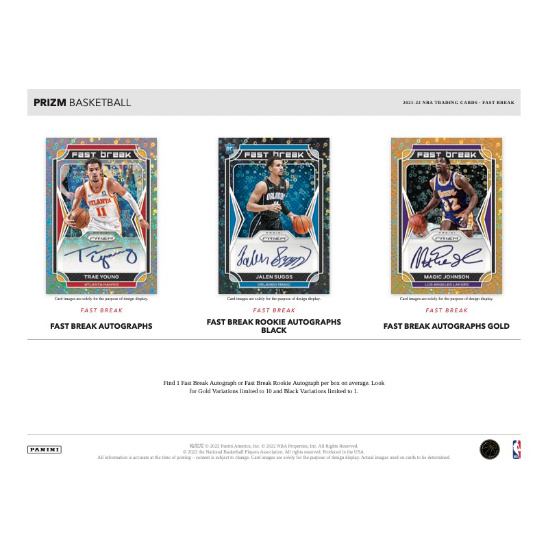 2021/22 Panini Prizm Basketball Fast Break Hobby Box