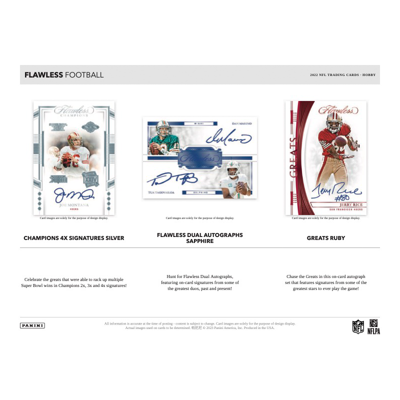 2022 Panini Flawless Football Hobby 2 Box Case