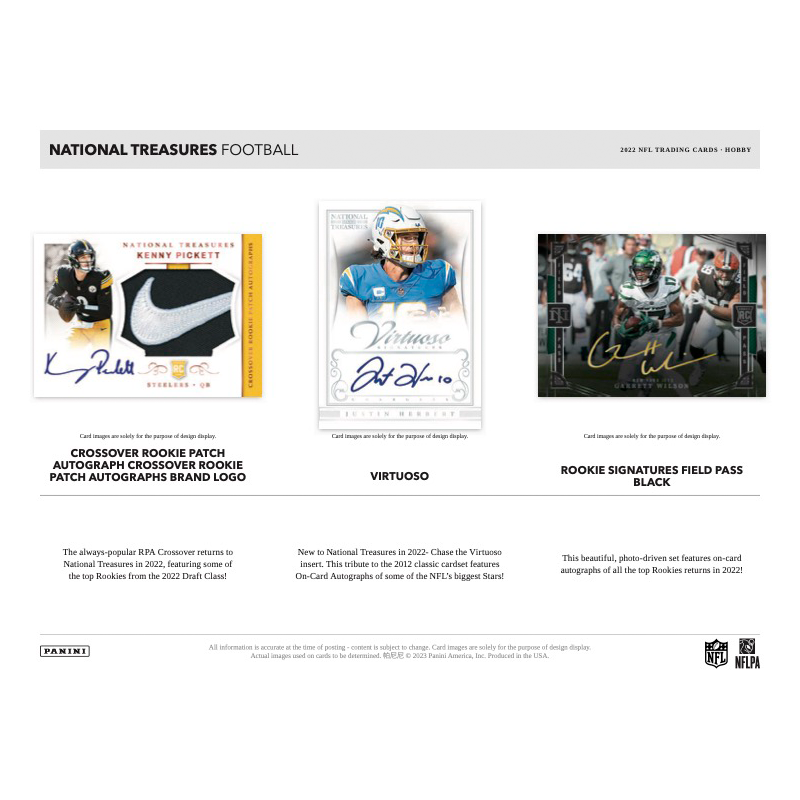 2022 Panini National Treasures Football Hobby Box