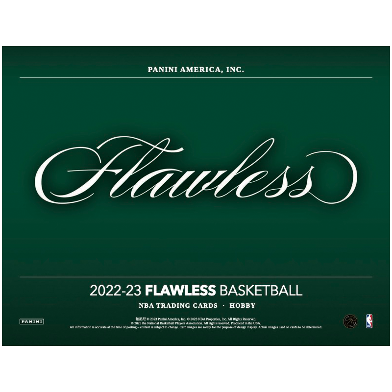 2022/23 Panini Flawless Basketball Hobby 2 Box Case