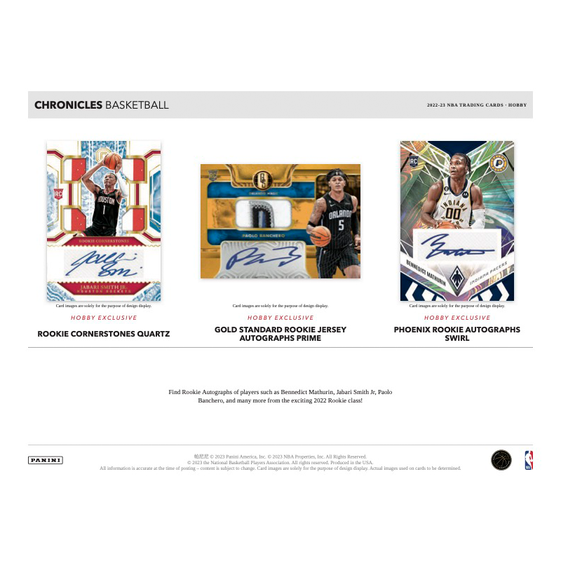 2022/23 Panini Chronicles Basketball Hobby 12 Box Case