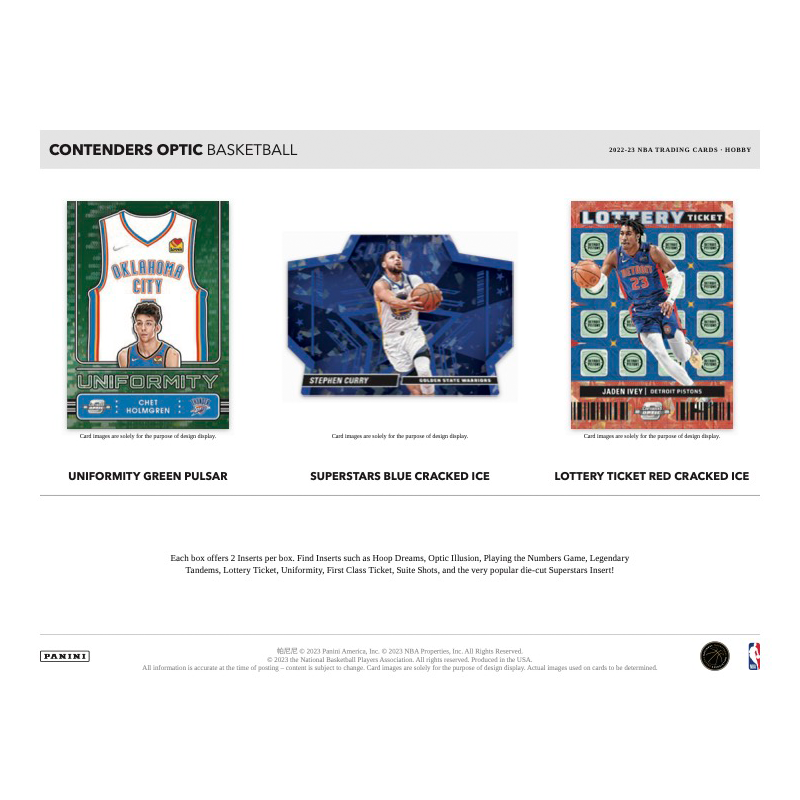 2022/23 Panini Contenders Optic Basketball Hobby Box