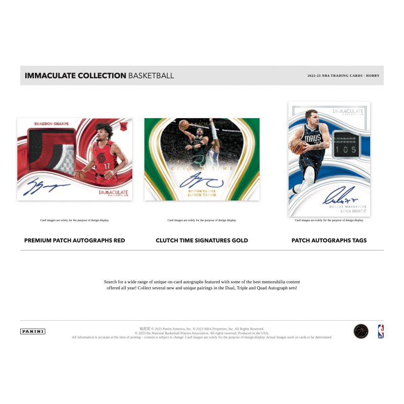 2022/23 Panini Immaculate Basketball Hobby 5 Box Case