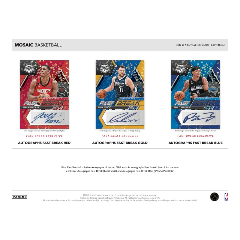 2022/23 Panini Mosaic Basketball Fast Break Box