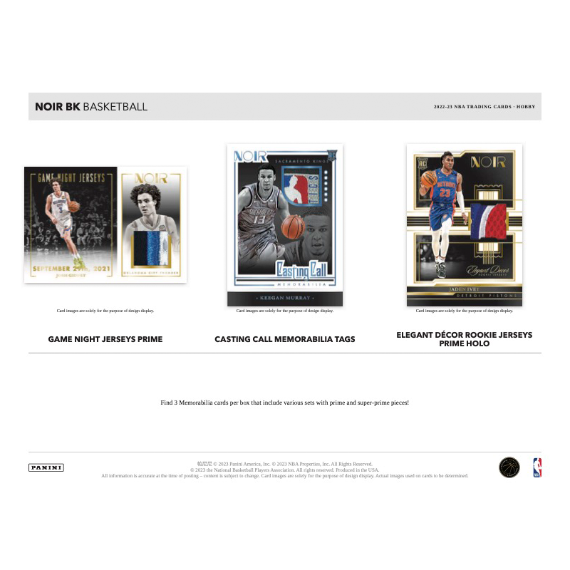 2022/23 Panini Noir Basketball Hobby 4 Box Case