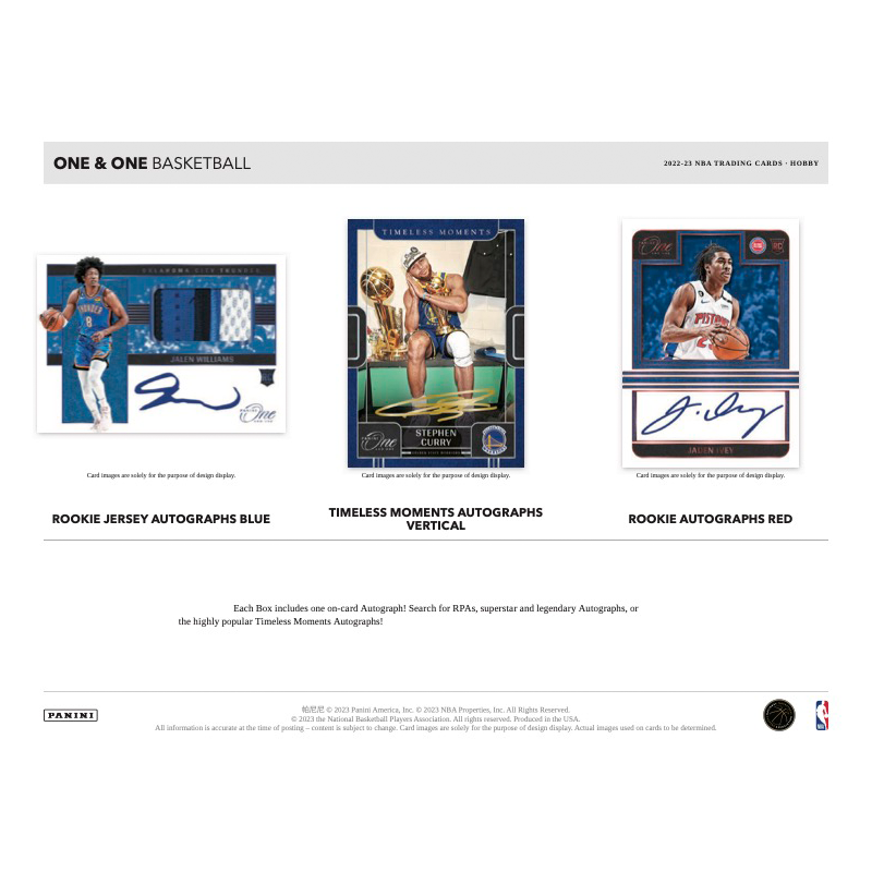 2022/23 Panini One & One Basketball Hobby Box