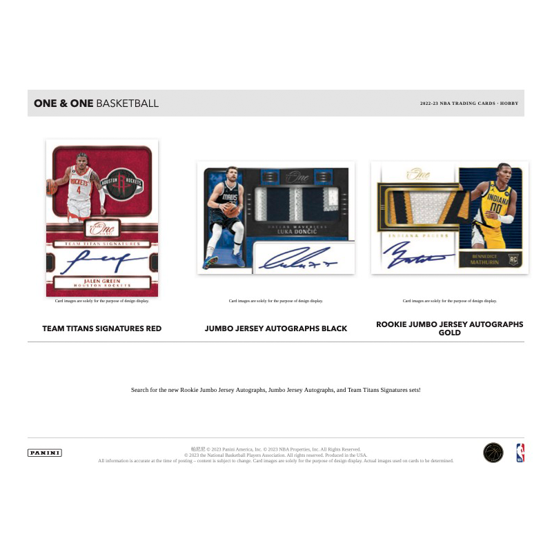 2022/23 Panini One & One Basketball Hobby 10 Box Case