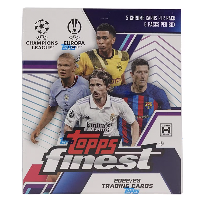 2022/23 Topps Finest UEFA Soccer Hobby 8 Box Case