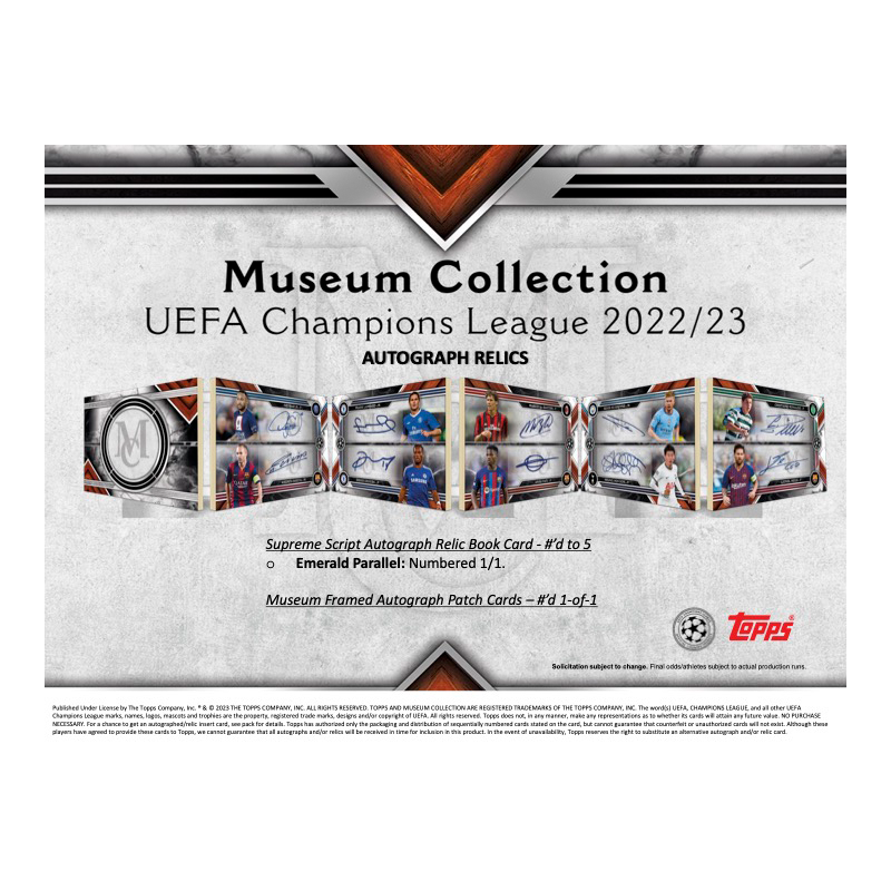 2022/23 Topps Museum Collection UEFA Soccer Hobby Box