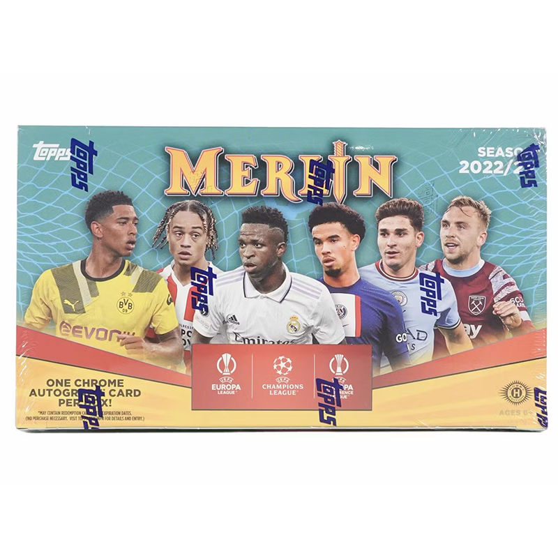 2022/23 Topps UEFA Club Competitions Merlin Chrome Soccer Hobby Box