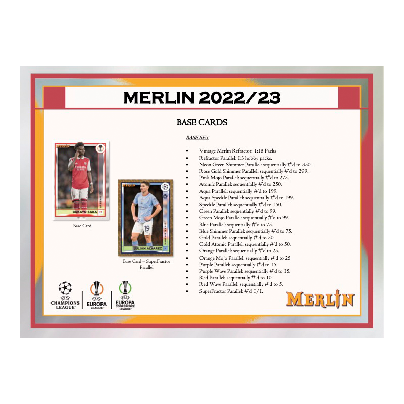 2022/23 Topps UEFA Club Competitions Merlin Chrome Soccer Hobby Box