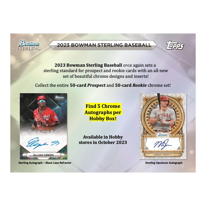 2023 Bowman Sterling Baseball Hobby Box