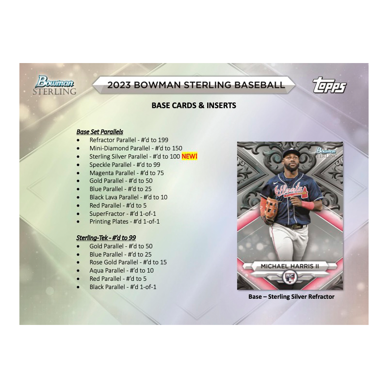 2023 Bowman Sterling Baseball Hobby Box