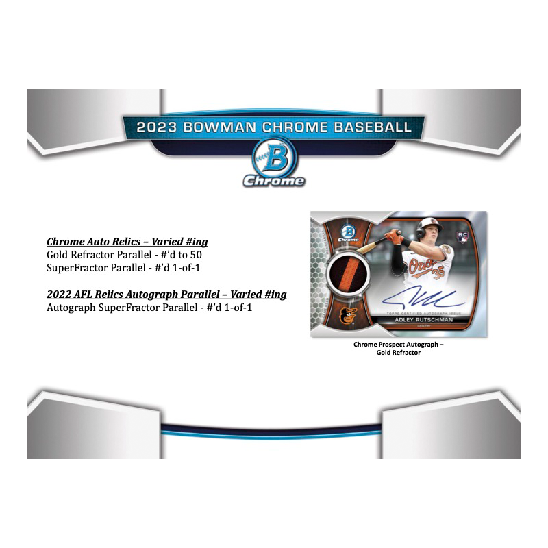 2023 Bowman Chrome Baseball HTA Jumbo Box