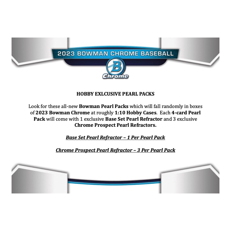 2023 Bowman Chrome Baseball Hobby Box