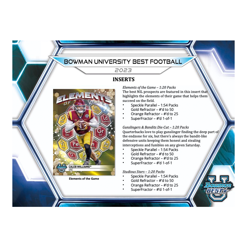 2023 Bowman University Best Football Breaker's Delight Box