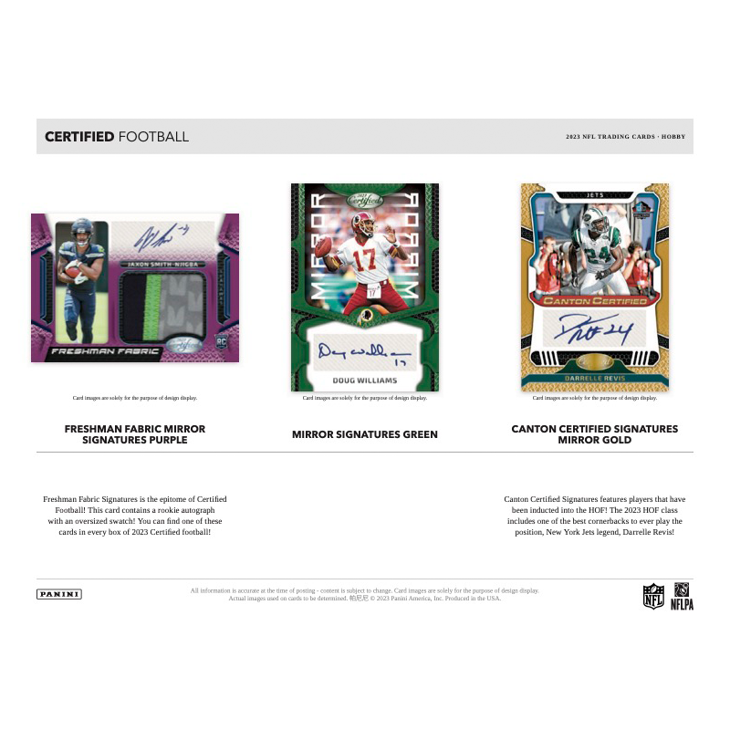 2023 Panini Certified Football Hobby Box