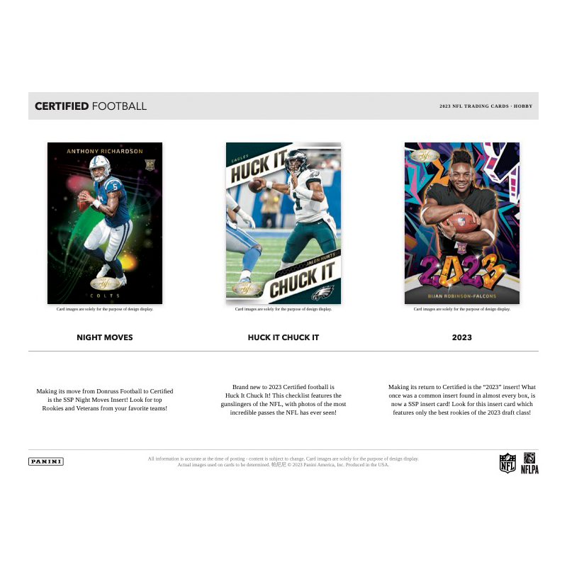 2023 Panini Certified Football Hobby 16 Box Case