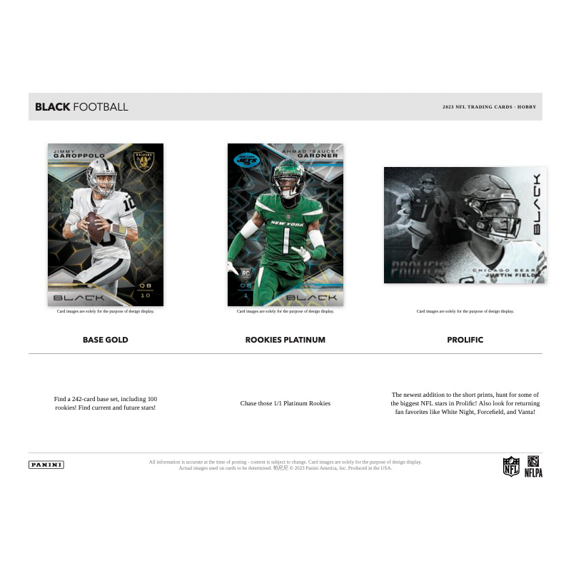 2023 Panini Black Football Hobby 12 Box Case