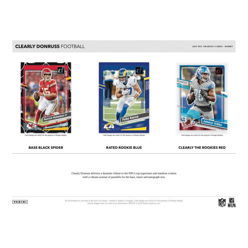 2023 Panini Clearly Donruss Football Hobby 16 Box Case