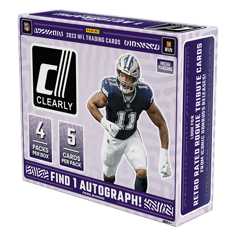 2023 Panini Clearly Donruss Football Hobby 16 Box Case