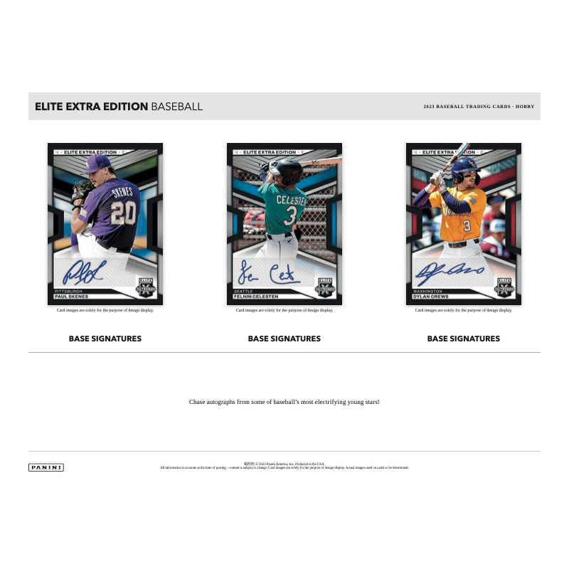 2023 Panini Elite Extra Edition Baseball Hobby 20 Box Case