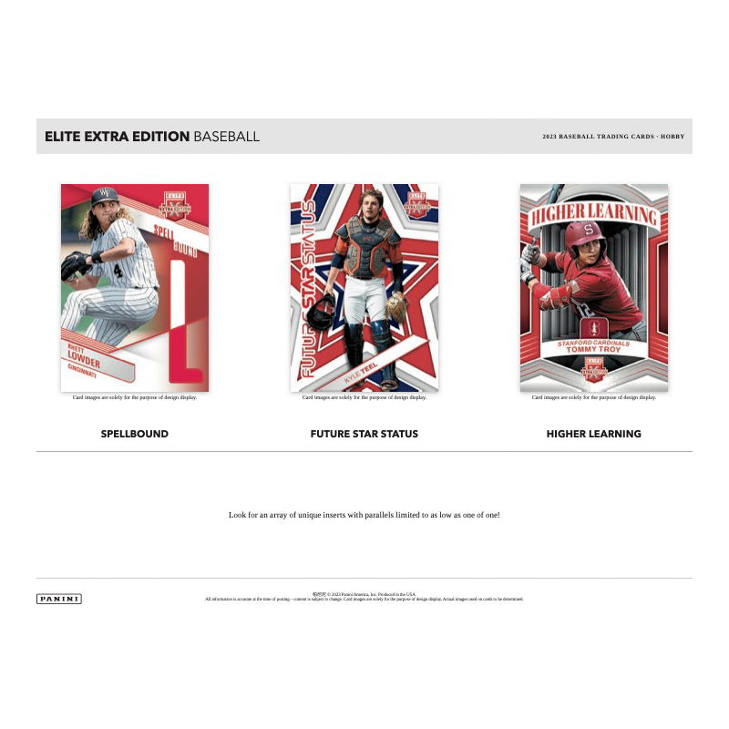 2023 Panini Elite Extra Edition Baseball Hobby 20 Box Case