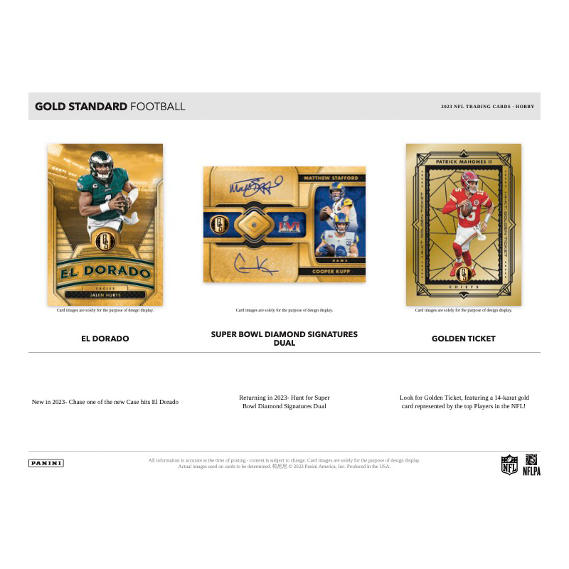 2023 Panini Gold Standard Football Hobby Box