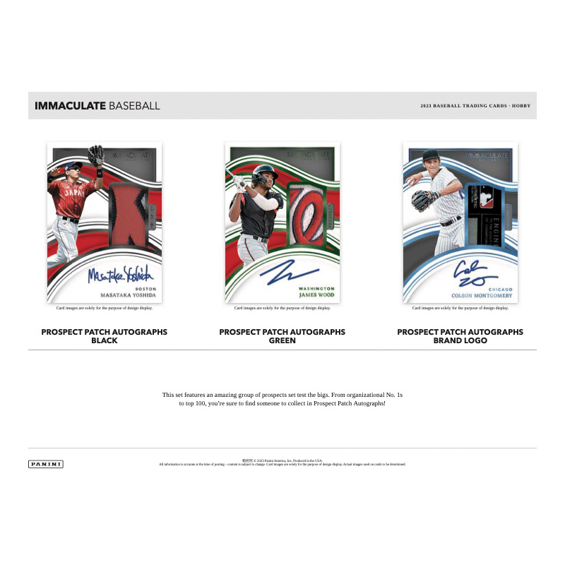 2023 Panini Immaculate Baseball Hobby Box