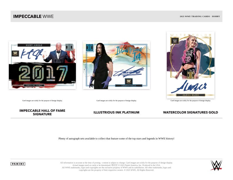 2023 Panini Impeccable WWE Hobby 3 Box Case