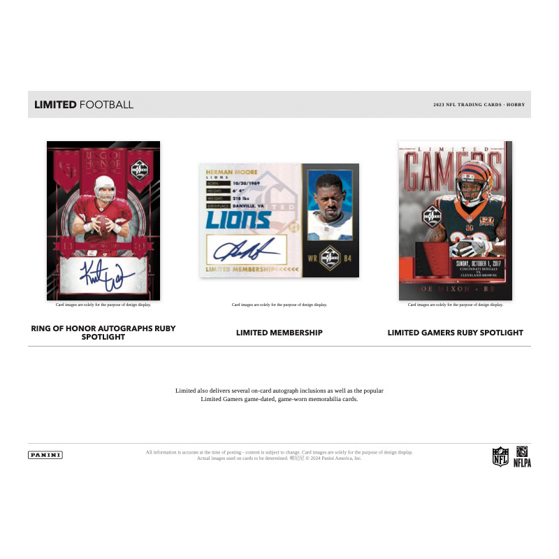 2023 Panini Limited Football Hobby 14 Box Case