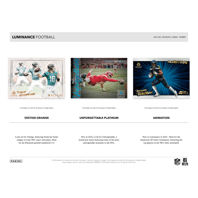 2023 Panini Luminance Football Hobby Box