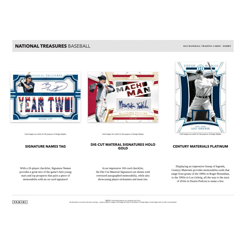 2023 Panini National Treasures Baseball Hobby 4 Box Case