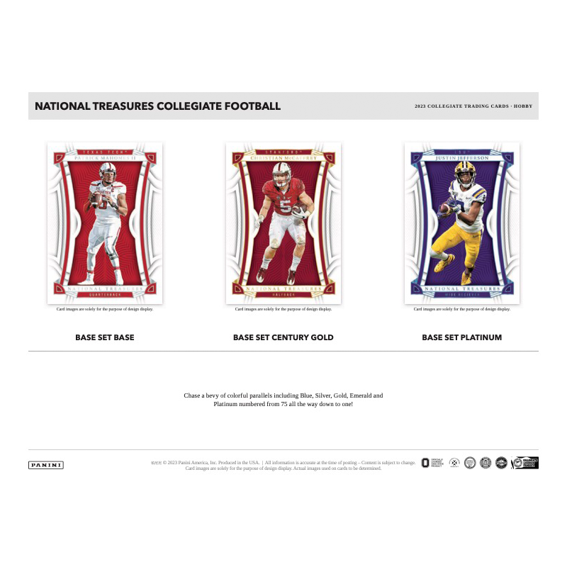 2023 Panini National Treasures Collegiate Football Hobby 4 Box Case