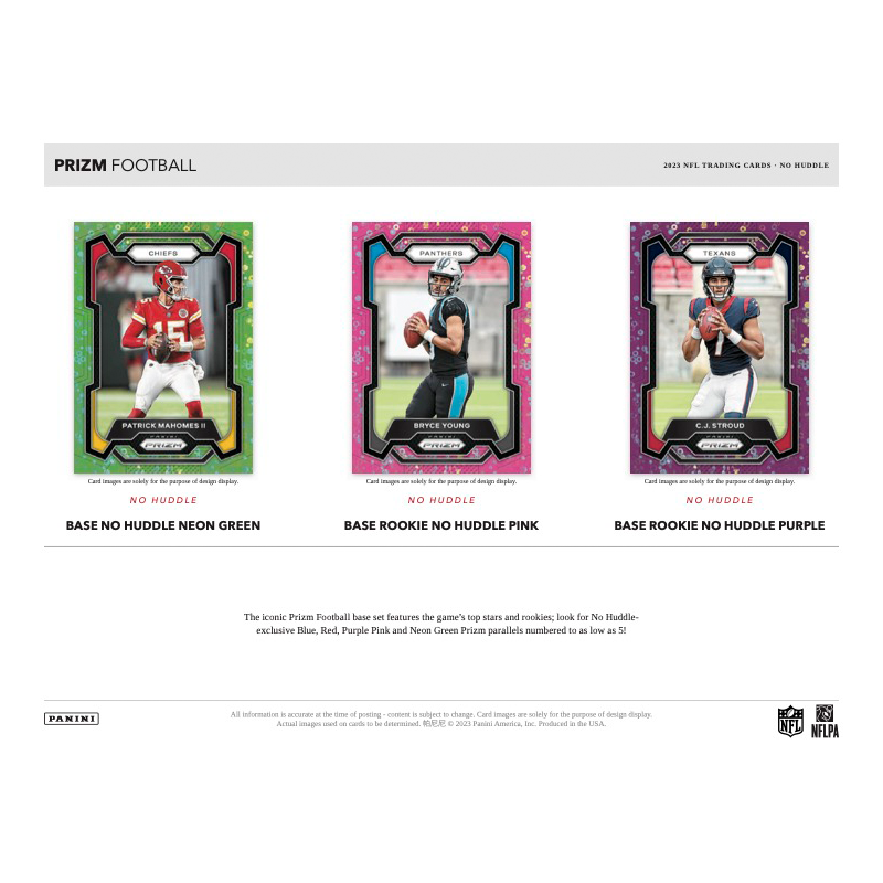 2023 Panini Prizm Football No Huddle Box