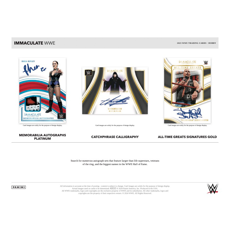 2023 Panini WWE Immaculate Hobby Box