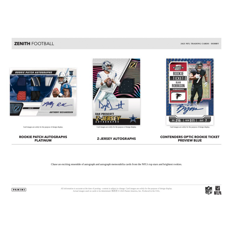 2023 Panini Zenith Football Hobby 12 Box Case