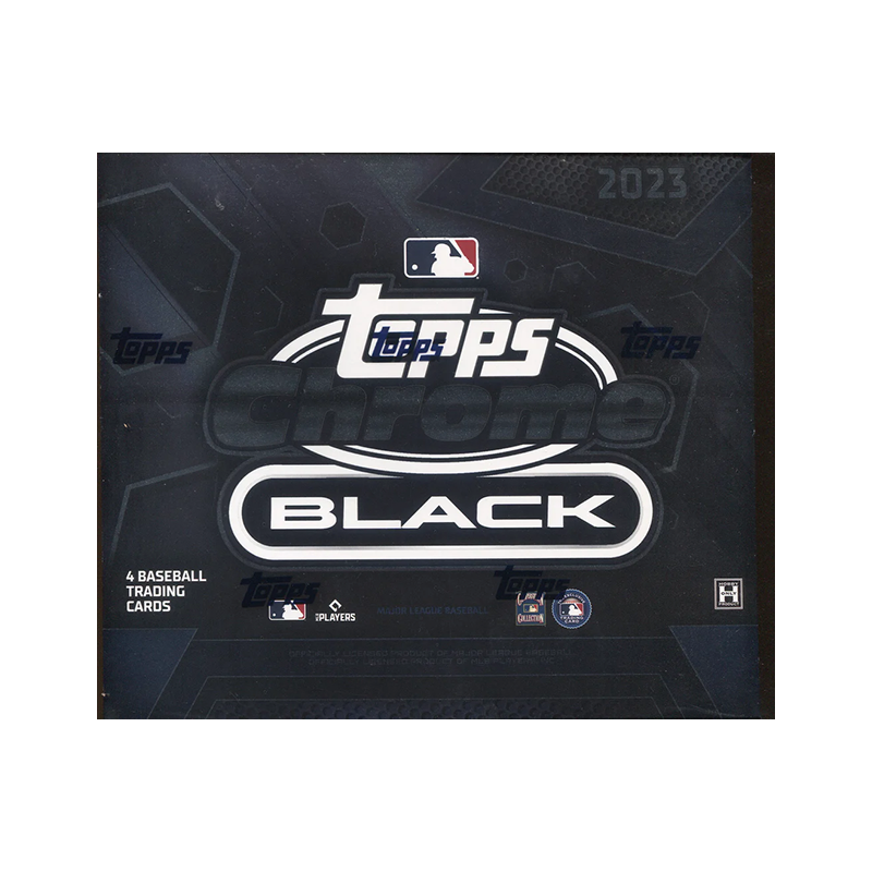 2023 Topps Chrome Black Baseball Hobby 12 Box Case