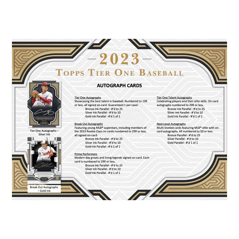 2023 Topps Tier One Baseball Hobby Box