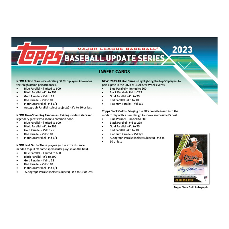 2023 Topps Baseball Update Series Jumbo Box