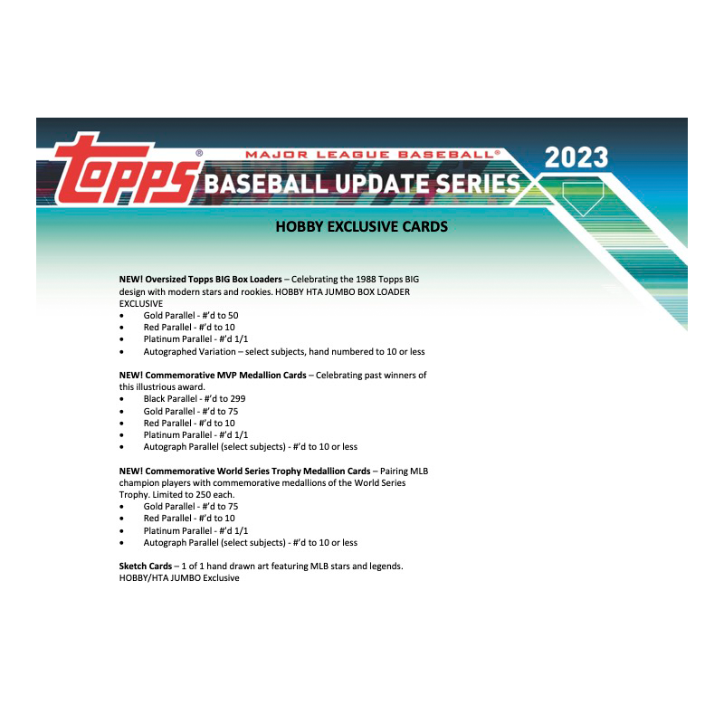 2023 Topps Baseball Update Series Jumbo Box