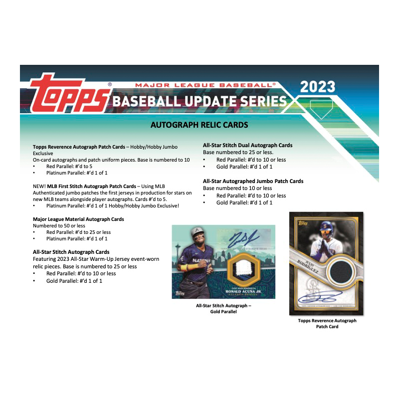 2023 Topps Baseball Update Series Jumbo Box