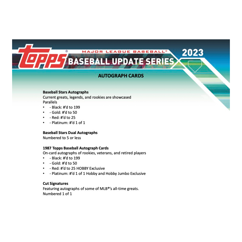 2023 Topps Baseball Update Series Jumbo Box