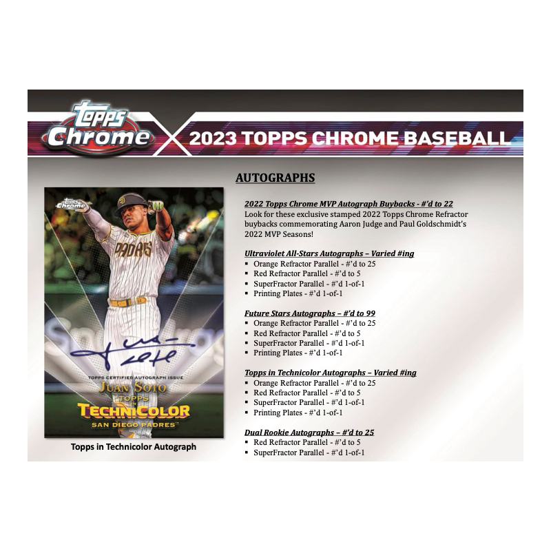 2023 Topps Chrome Baseball Hobby 12 Box Case