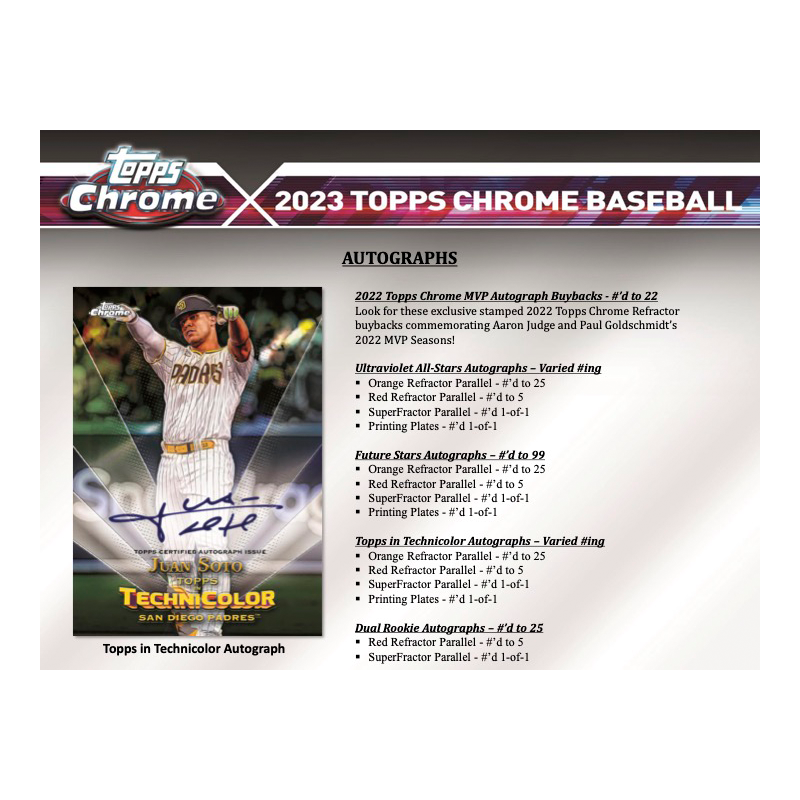 2023 Topps Chrome Baseball Jumbo Box