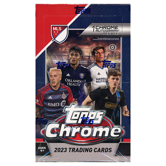 2023 Topps Chrome MLS Soccer Hobby 12 Box Case