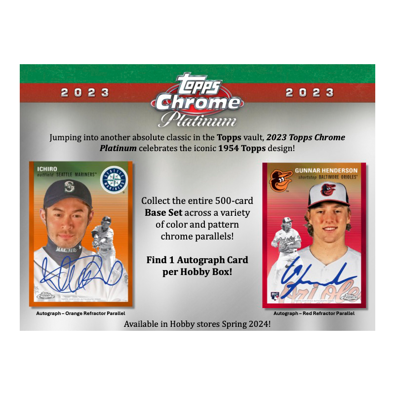 2023 Topps Chrome Platinum Anniversary Baseball Hobby Box